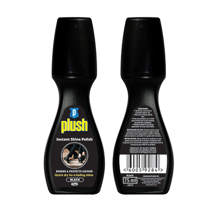 Plush Instant Shine Liquid Polish - Black