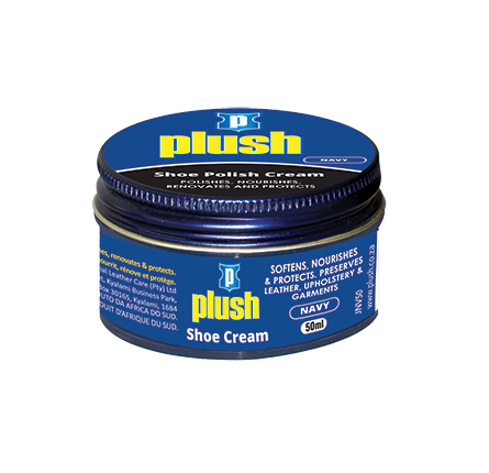 Plush Shoe Cream - Navy