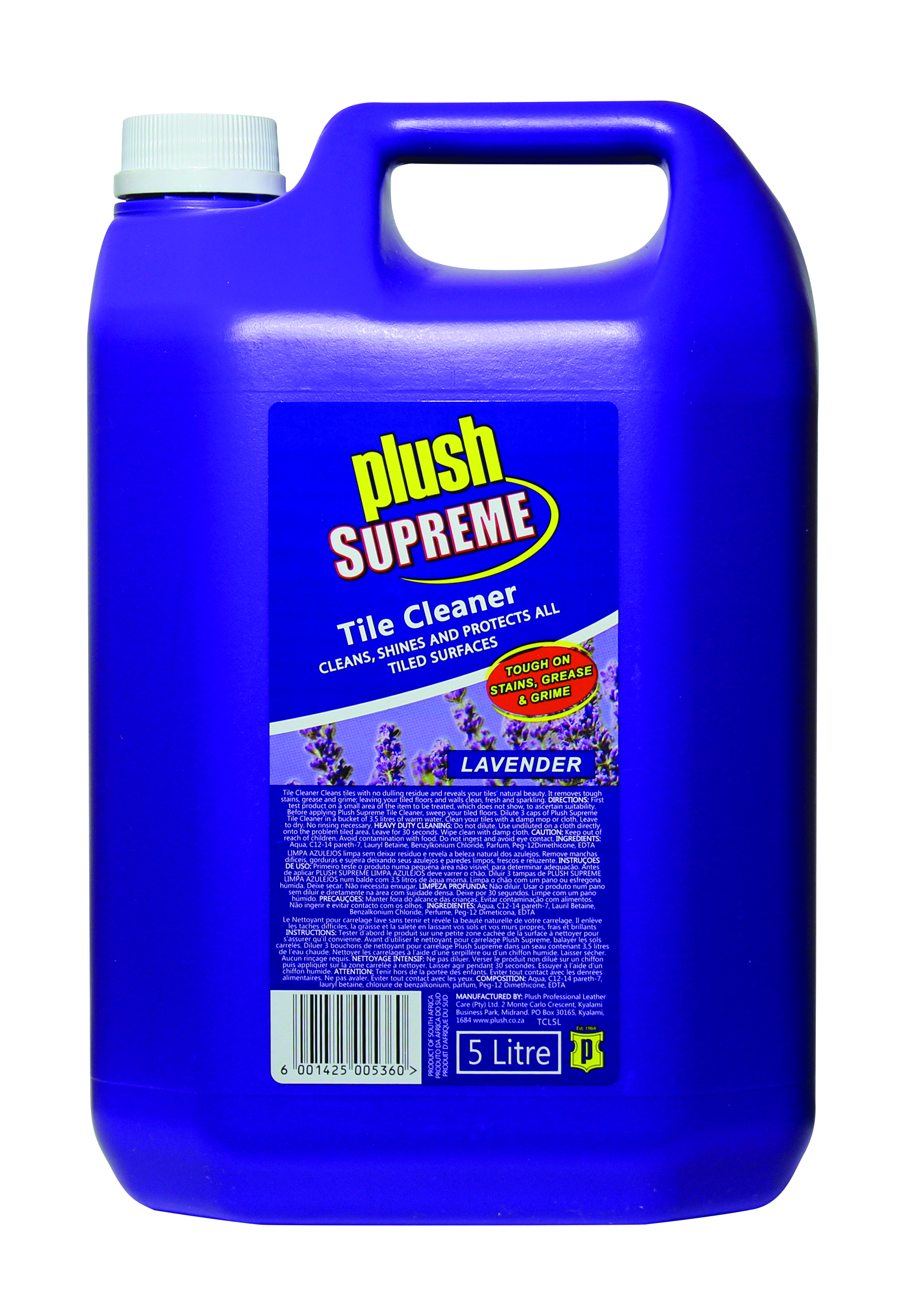 Plush Supreme Tile Cleaner - Lavender 5L